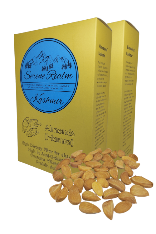 Kashmiri Curved Mamra Almonds | Medium Size Kernels | 500gm